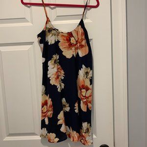 Eight Sixty Border Floral Mini Dress